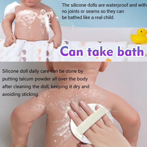 🆕13inch Silicone Reborn Baby Girl Realistic Newborn Baby Doll Life Baby Doll - Picture 9 of 10